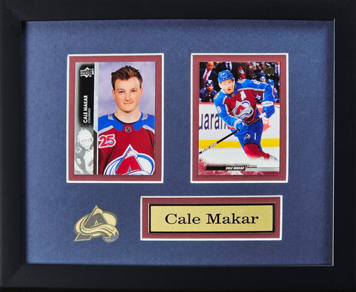 Cale Makar Colorado Avalanche 2 Card Hockey Collector Frame