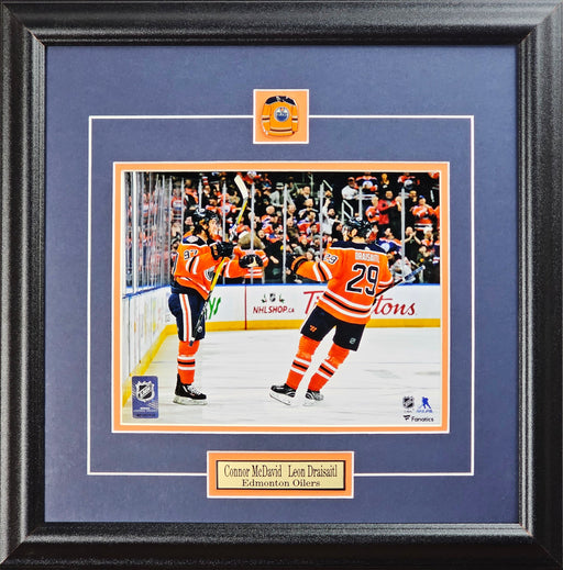 Connor McDavid & Leon Draisaitl Edmonton Oilers 8x10 Collector Frame