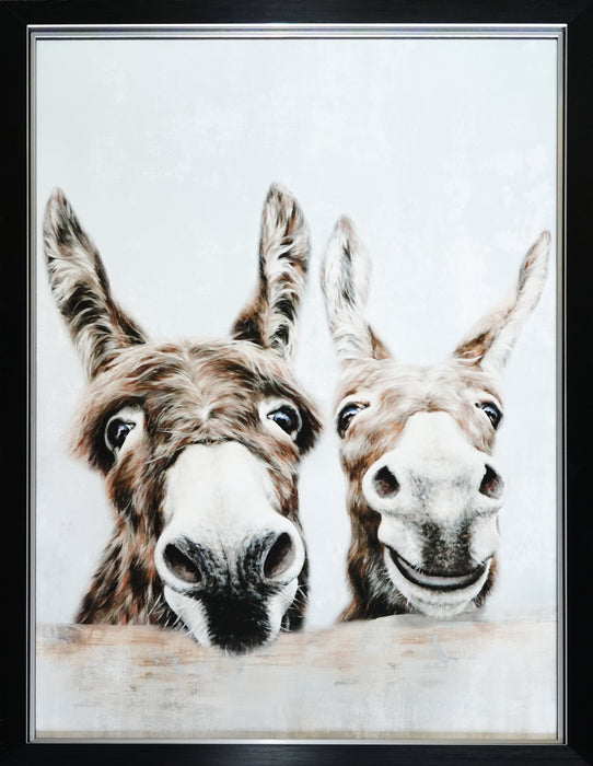 The Donkeys Print Textured Photograph Collector Print Frame