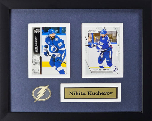 Nikita Kucherov Tampa Bay Lightning 2 Card Hockey Collector Frame