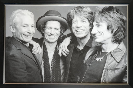 The Rolling Stones Textured Photograph Print Music Frame