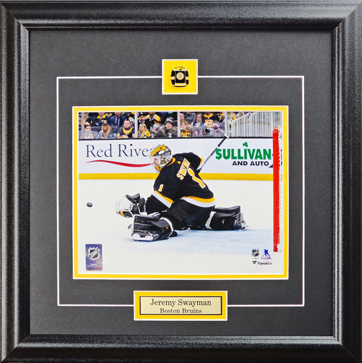 Jeremy Swayman Boston Bruins 8x10 Hockey Goalie Collector Frame