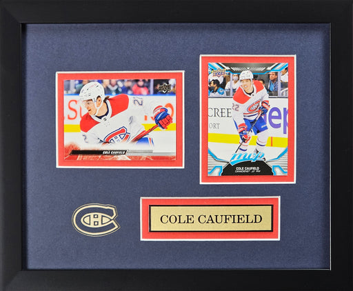 Cole Caufield Montreal Canadiens 2 Card Hockey Collector Frame