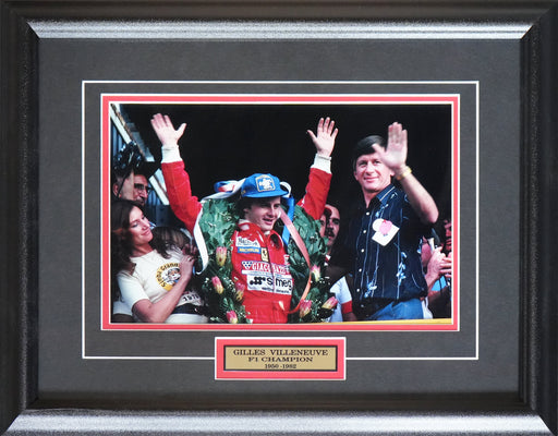 Gilles Villeneuve Formula 1 F1 Champion 1950 - 1982 8x10 Collector Frame