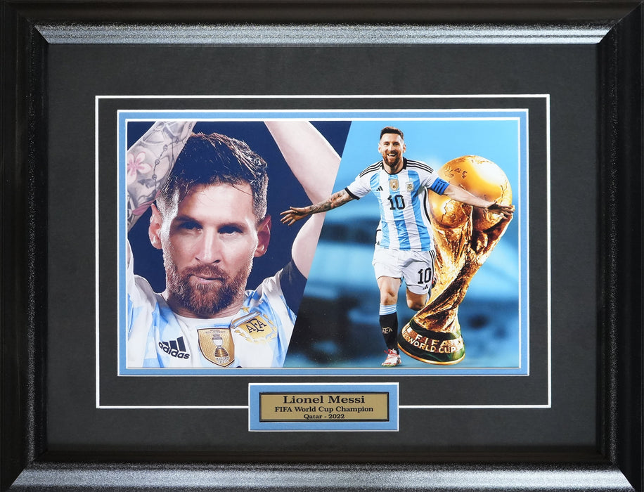 Lionel Messi Team Argentina World Cup 8x10 Soccer Football Collector Frame