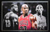 Michael Jordan & Kobe Bryant Lebron James Textured Photograph Print Basketball Frame