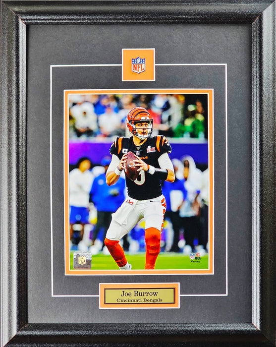 Joe Burrow Cincinnati Bengals 8x10 Football Memorabilia Collector Frame