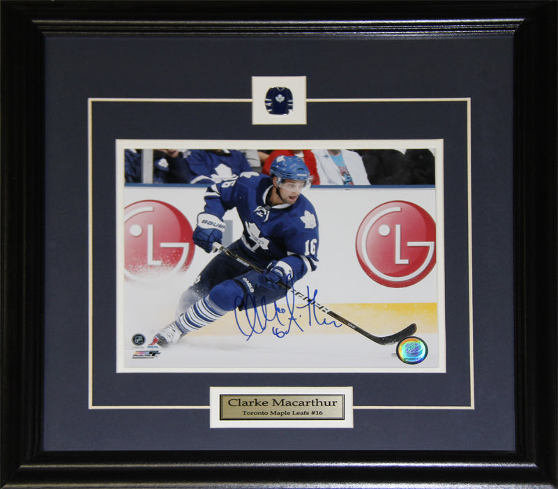 Clarke MacArthur Toronto Maple Leafs Signed 8x10 Hockey Collector Frame ...